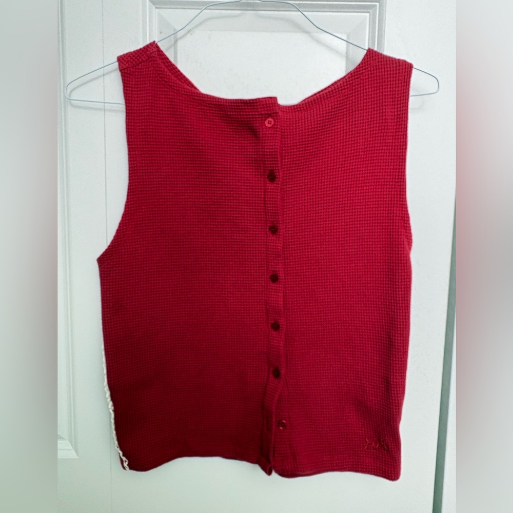 Damson Madder Waffle Knit Tank Top